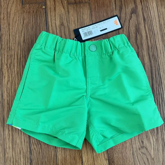 Sundek Toddler Boys Green Swim Trunks Shorts Rainbow Size 2 - Picture 1 of 4